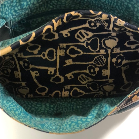 Fossil Keyper Coated Canvas Messenger Bag Navy - Picture 5 of 14